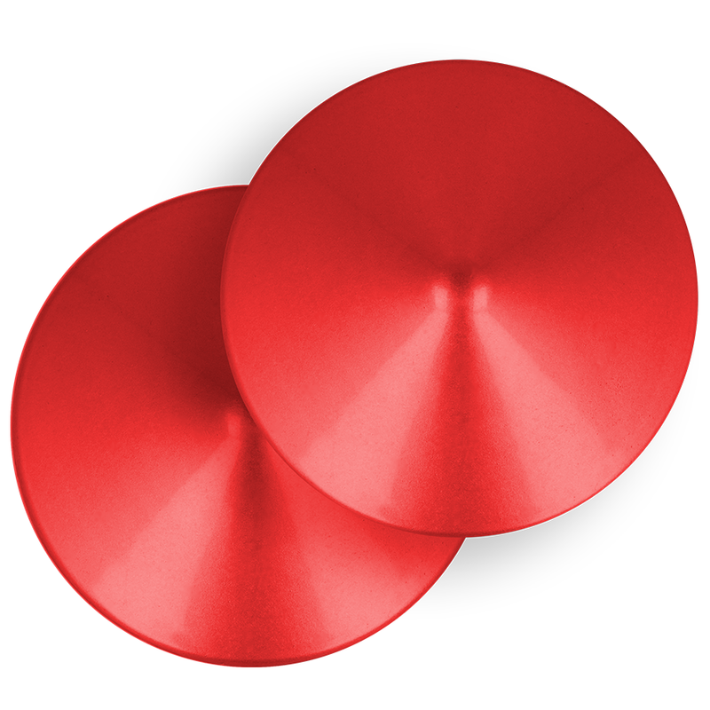 Couvre-tétons cercle rouge fétichiste — OHMAMA FETISH