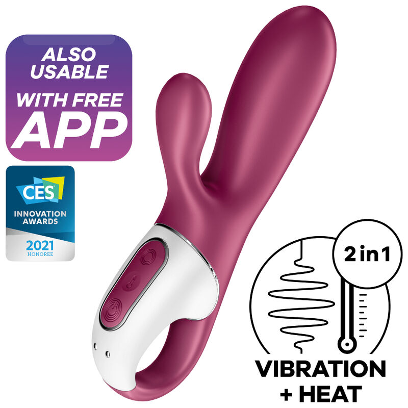 Vibrateur chauffant point G et clitoris connecté — SATISFYER CONNECT