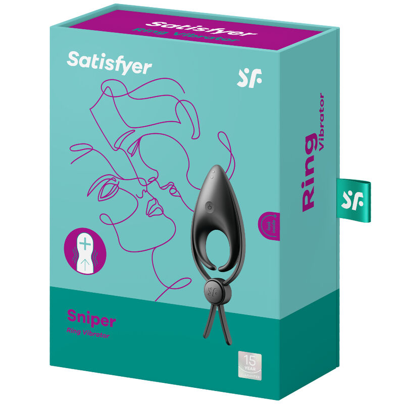 Anneau vibrant réglable avec stimulateur clitoridien — SATISFYER RING