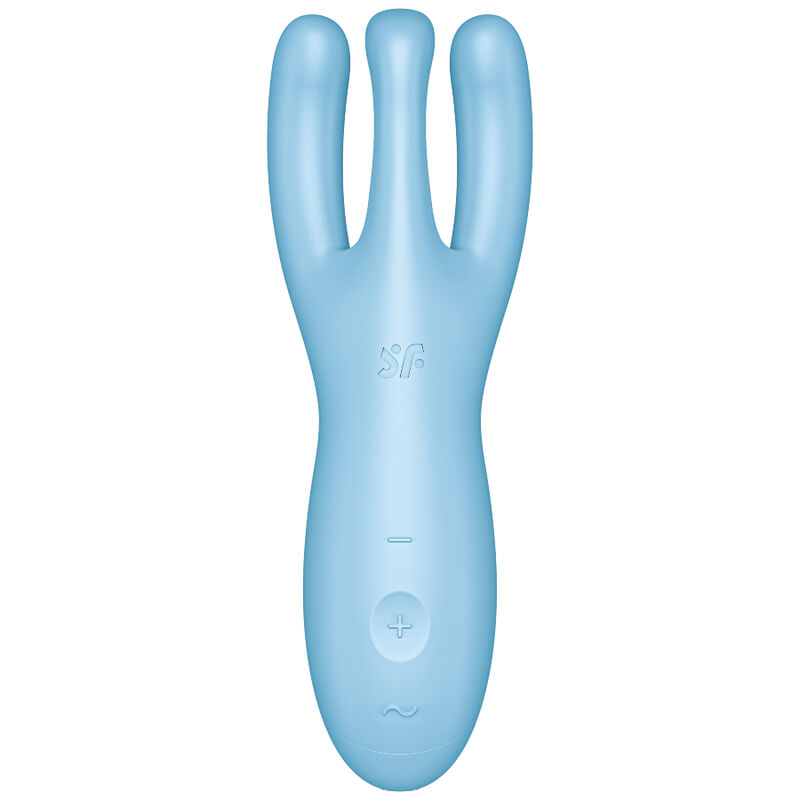 Vibrateur trio connecté Threesome 4 Bleu — SATISFYER CONNECT