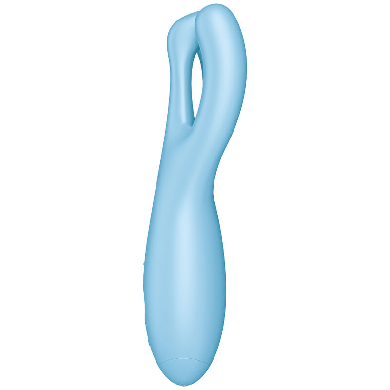 Vibrateur trio connecté Threesome 4 Bleu — SATISFYER CONNECT