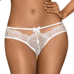 Culotte dentelle blanche Adore Me — PENTHOUSE THONG