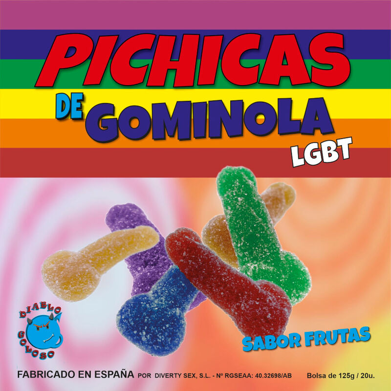Bonbons gélifiés en forme de pénis aux fruits — PRIDE