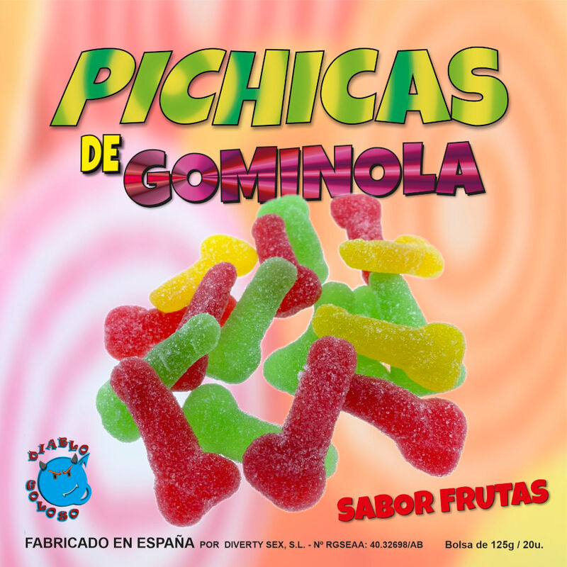 Bonbons gélifiés fruités en formes coquines — DIABLO GOLOSO