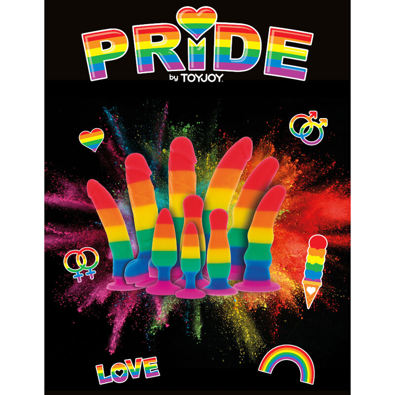Dildo arc-en-ciel Pride Edition 19 cm — PRIDE