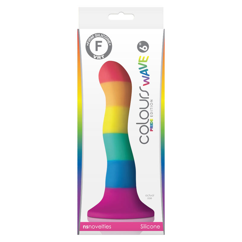 Godet arc-en-ciel vague à ventouse 17 cm — PRIDE