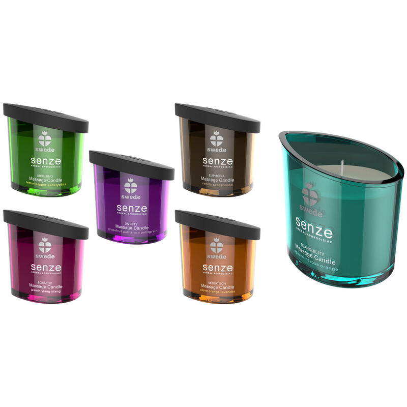 Bougie de massage Senze Divinity pamplemousse, palmarosa, petitgrain — SWEDE