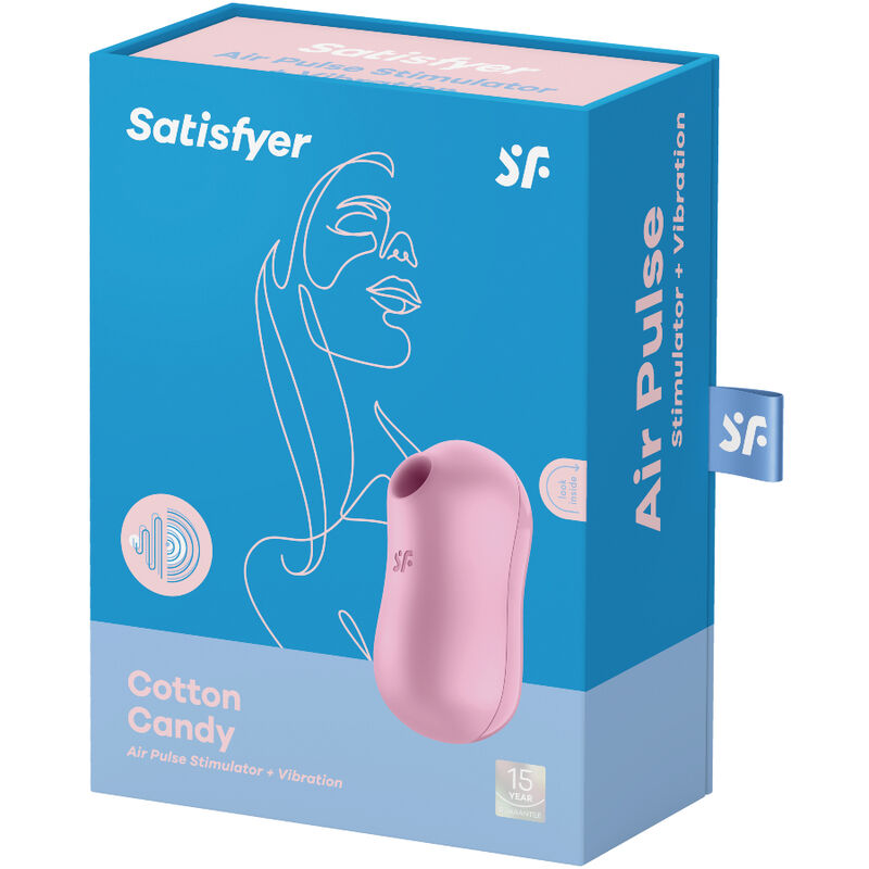 Stimulateur vibrant à impulsions d'air barbe à papa — SATISFYER AIR PULSE