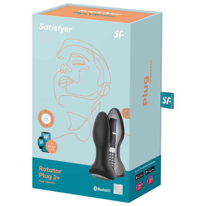 Plug anal rotatif vibrant connecté — SATISFYER CONNECT