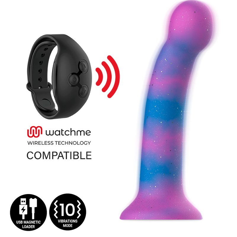 Galactic Vibrating Dildo Compatible with Watchme — MYTHOLOGY