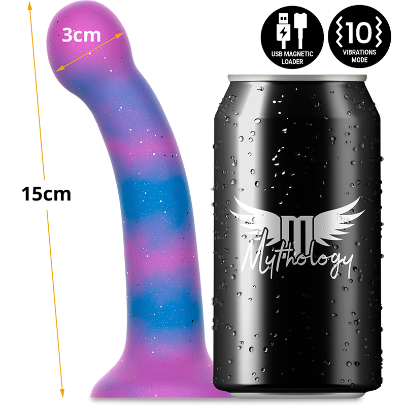 Galactic Vibrating Dildo Compatible with Watchme — MYTHOLOGY