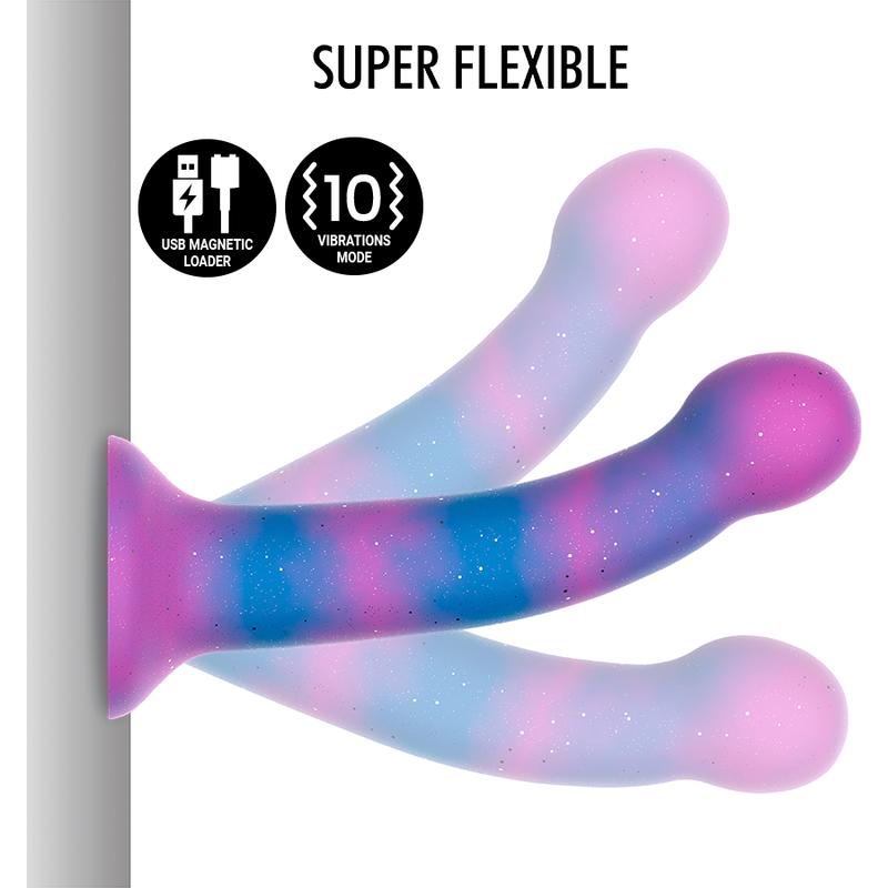 Galactic Vibrating Dildo Compatible with Watchme — MYTHOLOGY