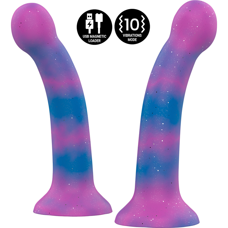 Galactic Vibrating Dildo Compatible with Watchme — MYTHOLOGY