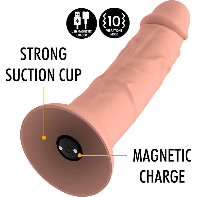 Gode realistic Asher original taille M vibrant compatible WatchMe — MYTHOLOGY FANTASY DILDO