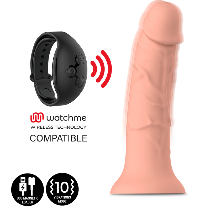 Gode realistic Asher original taille M vibrant compatible WatchMe — MYTHOLOGY FANTASY DILDO