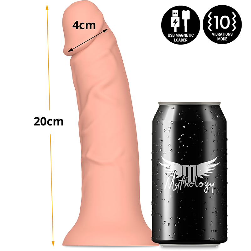 Gode realistic Asher original taille M vibrant compatible WatchMe — MYTHOLOGY FANTASY DILDO
