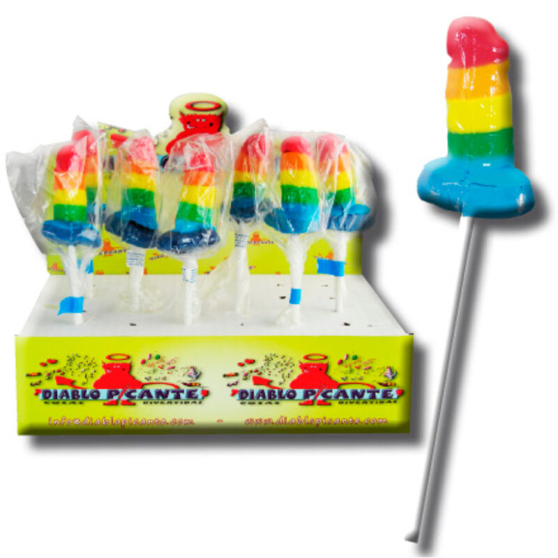 Sucette gummy arc-en-ciel saveurs fruitées — PRIDE