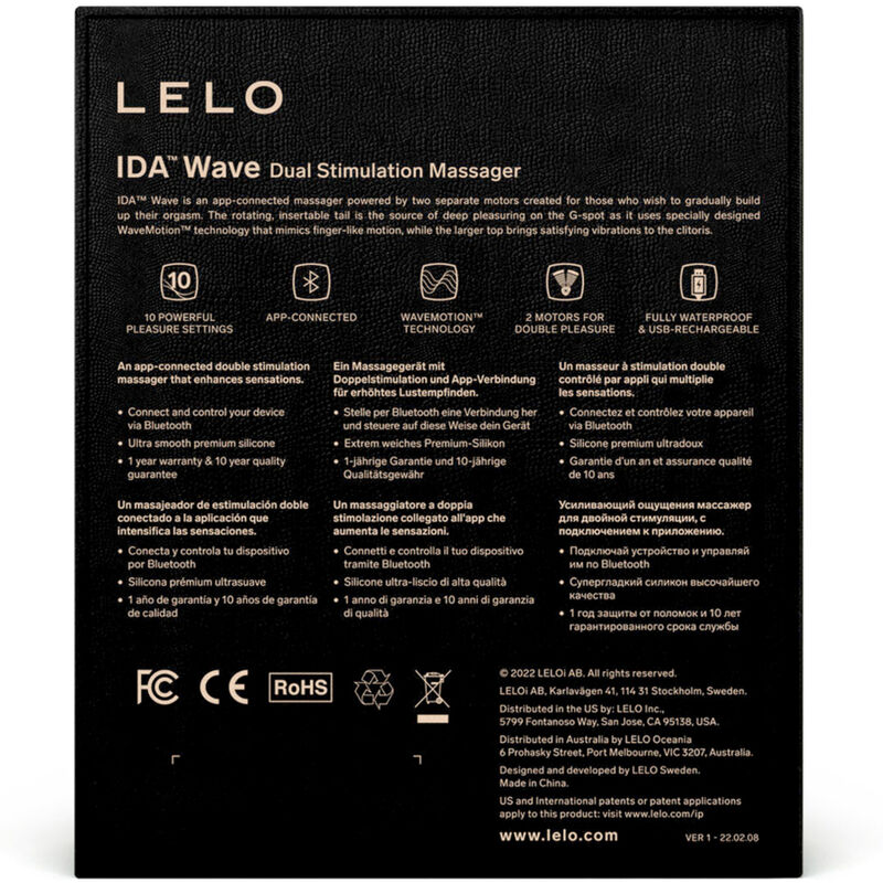 Masseur couple connecté ida wave double stimulation — LELO