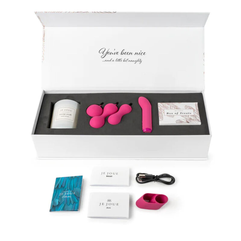 Coffret bien-être intime plume et or rose — JE JOUE