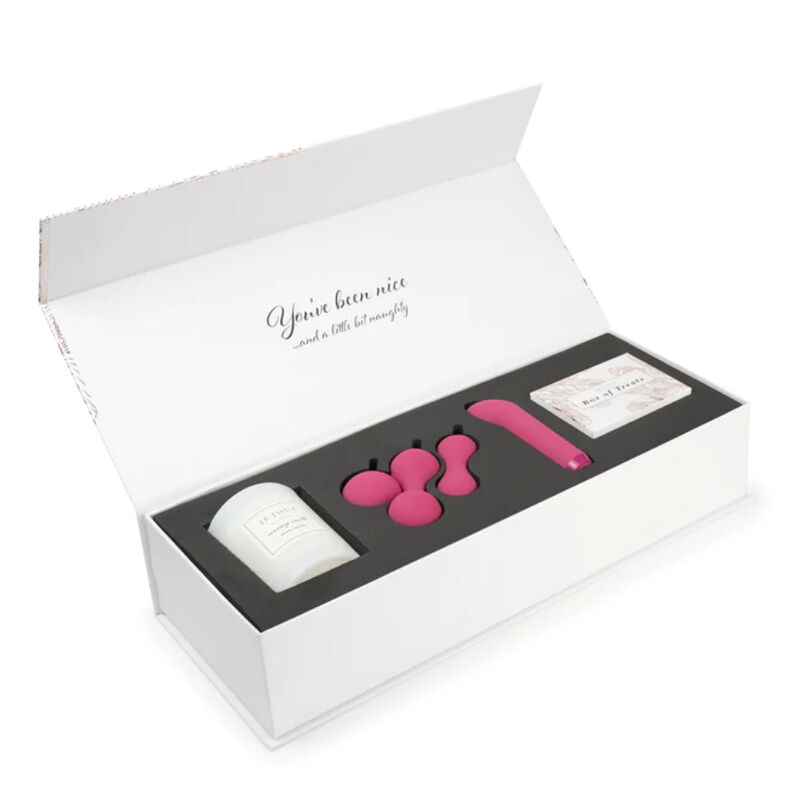 Coffret bien-être intime plume et or rose — JE JOUE