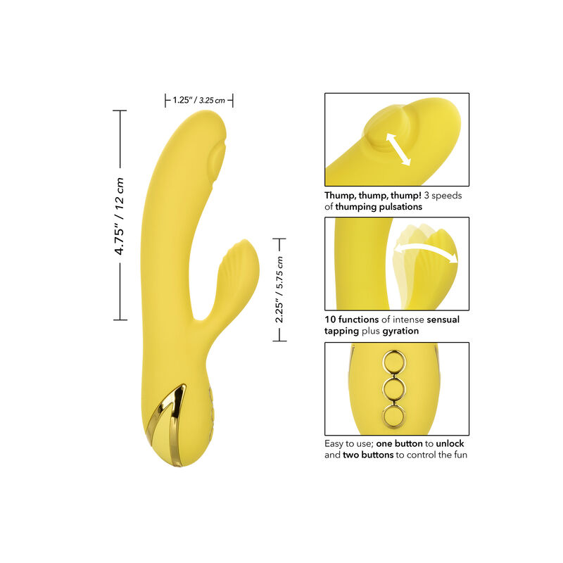 Masseur vibrant double action San Diego Séduction — CALEXOTICS