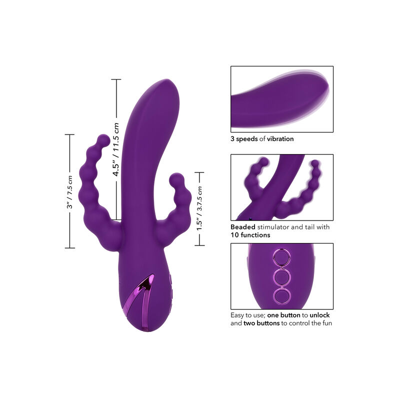 Masseur triple action vibrant Long Beach — CALEXOTICS