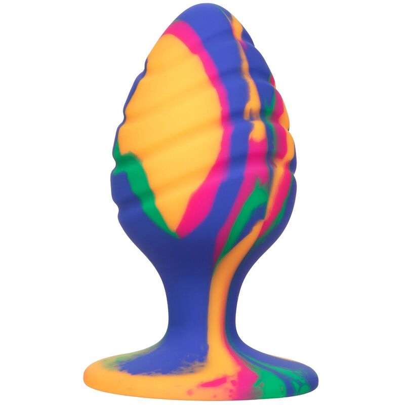 Plug anal tie-dye vibrant à ventouse — CALEXOTICS