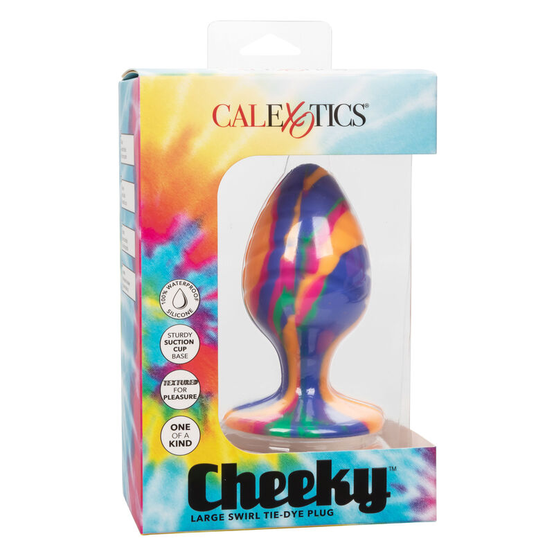 Plug anal tie-dye vibrant à ventouse — CALEXOTICS