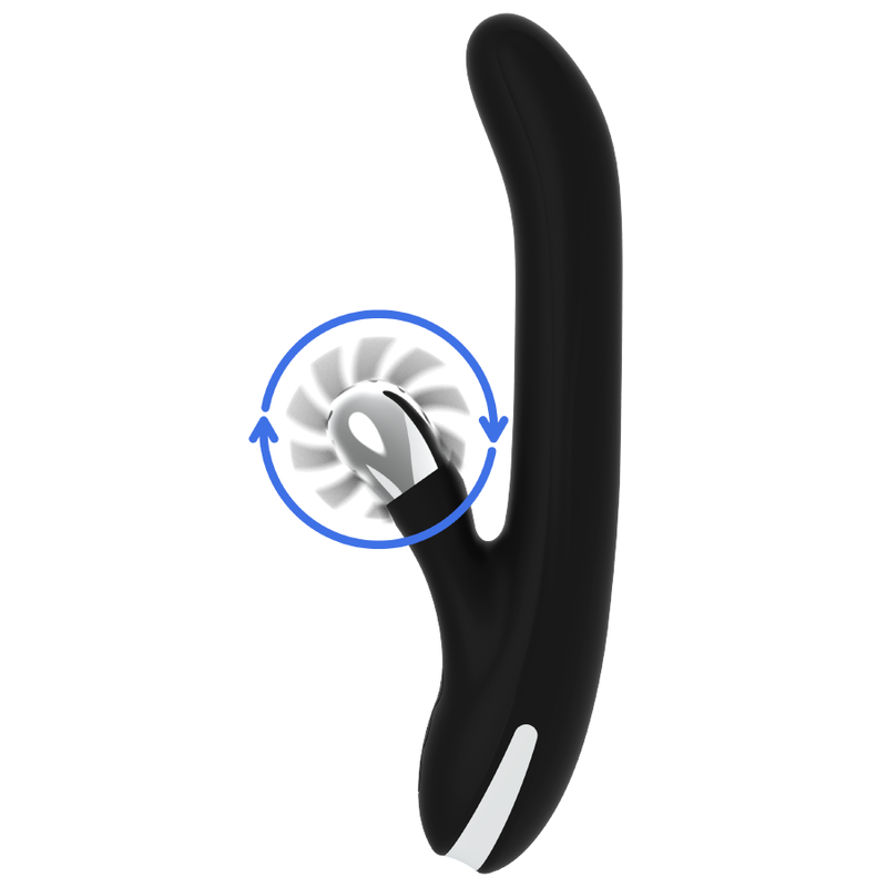 Vibrateur lapin rotatif Storm — BLACK&SILVER