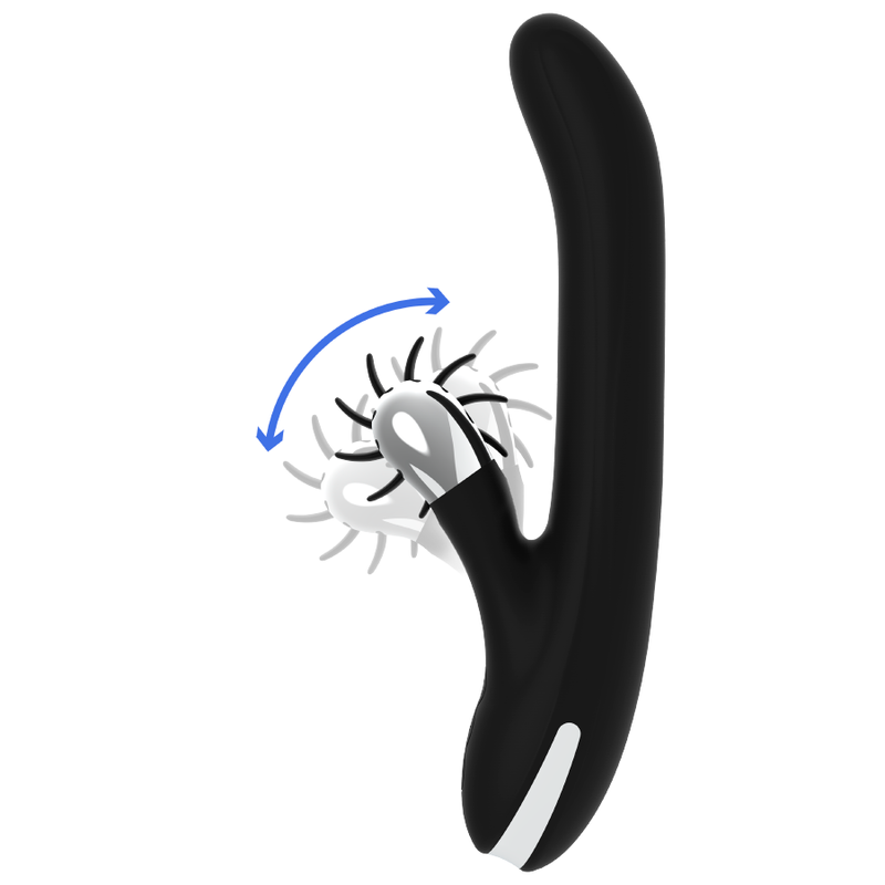 Vibrateur lapin rotatif Storm — BLACK&SILVER