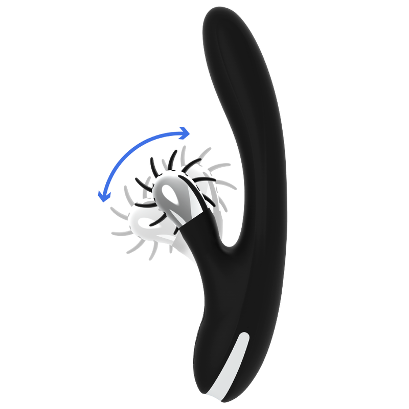 Stimulateur double action vague et vibrations — BLACK&SILVER