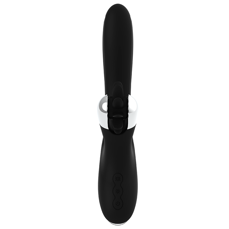 Stimulateur double action vague et vibrations — BLACK&SILVER