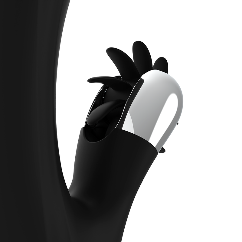 Stimulateur double action vague et vibrations — BLACK&SILVER