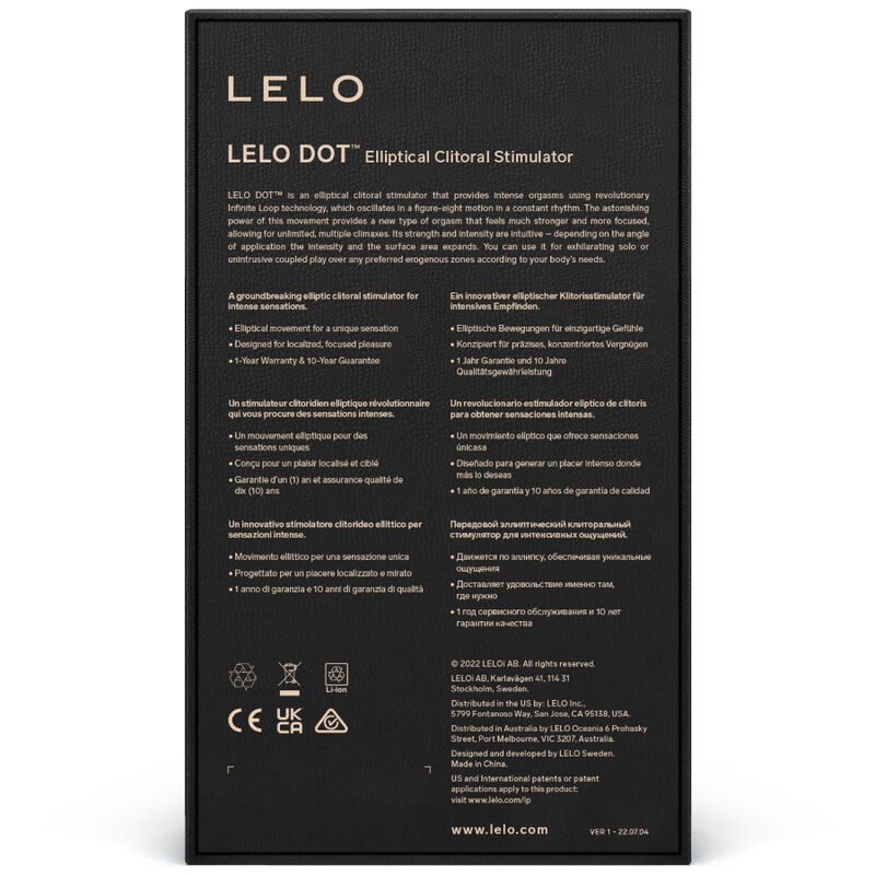 Stimulateur clitoridien elliptique Infinite Loop — LELO