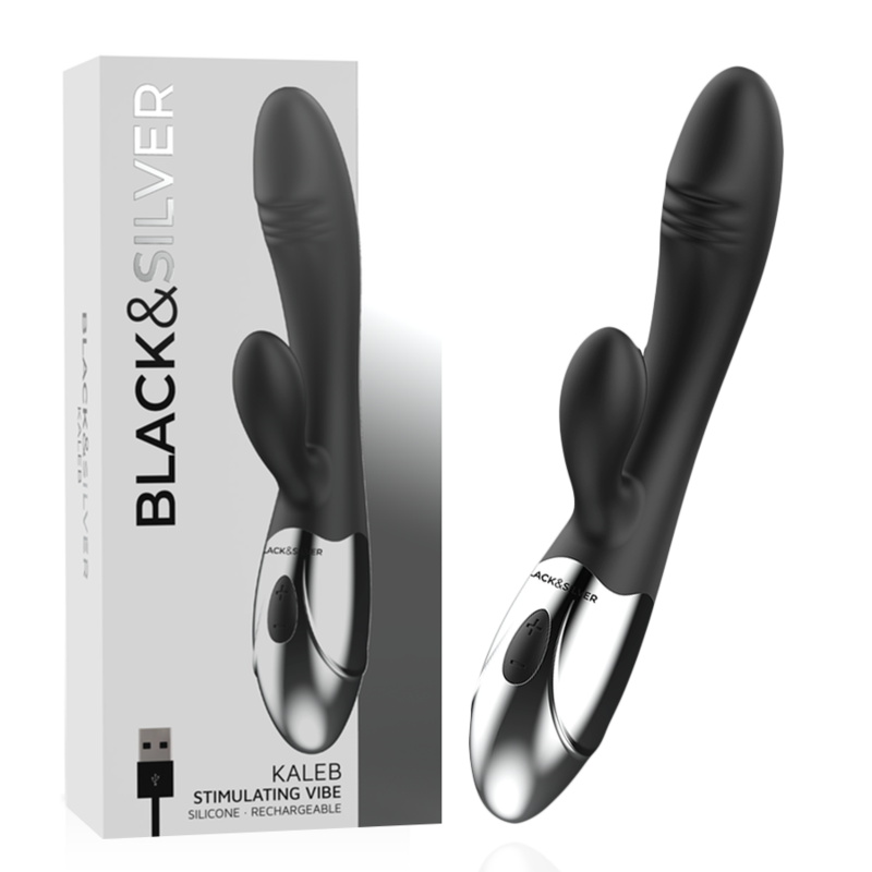Vibrateur stimulateur double moteur — BLACK&SILVER