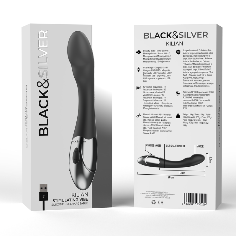 Stimulateur vibrant Kilian — BLACK&SILVER