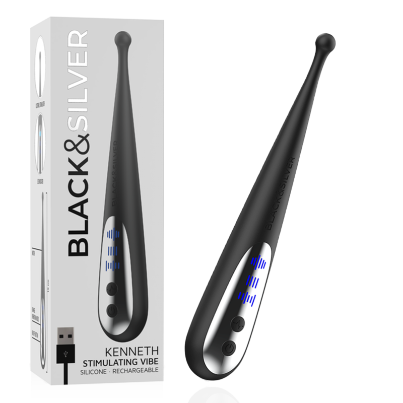Vibrateur stimulateur Kenneth — BLACK&SILVER