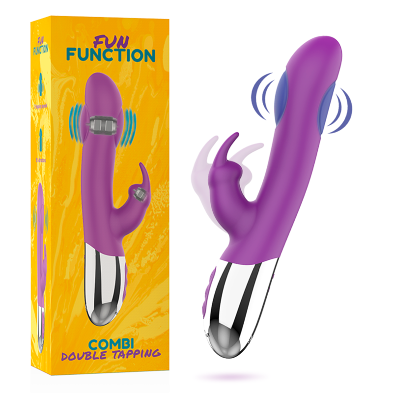 Stimulateur double lapin vibrant rechargeable — FUN FUNCTION