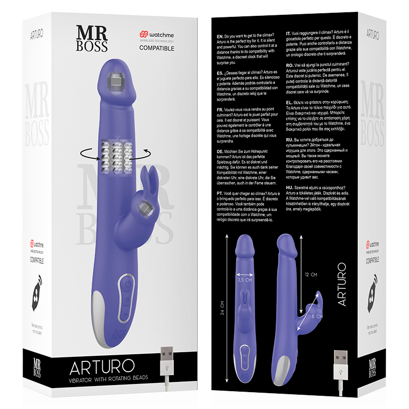 Arturo vibromasseur rotatif avec télécommande montre — MR. BOSS