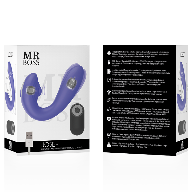 Télécommande duo pulsation et vibration pour couples — MR. BOSS