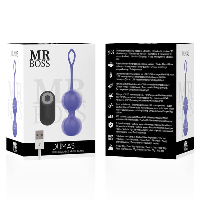 Perles de Kegel vibrantes télécommandées — MR. BOSS