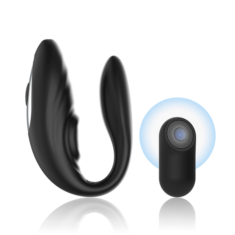 Double stimulateur couple pulsations & vibrations télécommandé — BRILLY GLAM