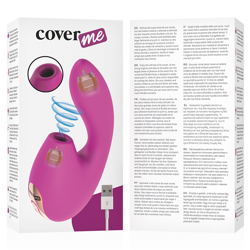 Stimolatore doppio piacere con suzione clitoridea — COVERME