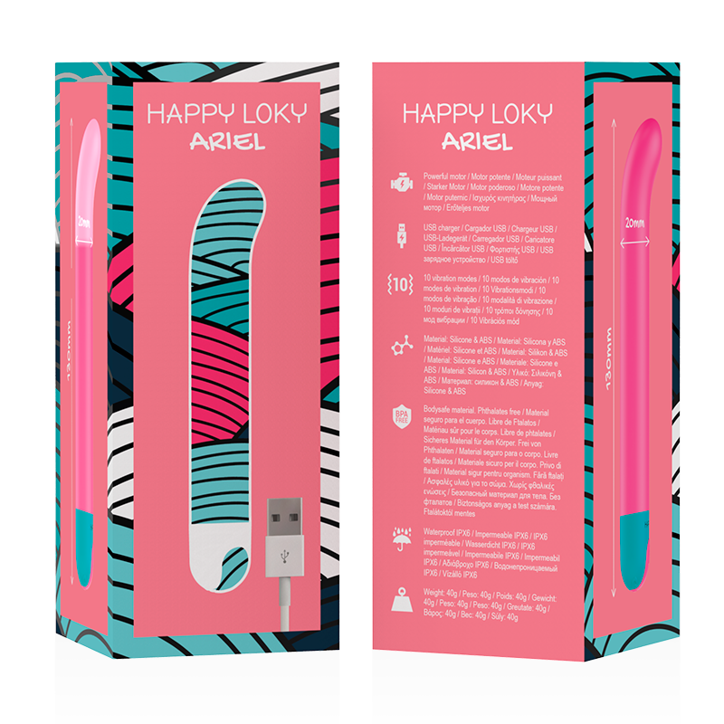 Vibrateur point G rechargeable ARIEL — HAPPY LOKY