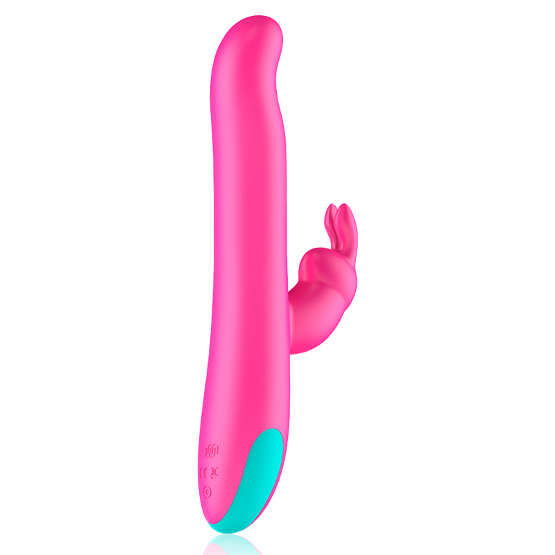 Vibromasseur rabbit rotatif double stimulation avec télécommande — HAPPY LOKY