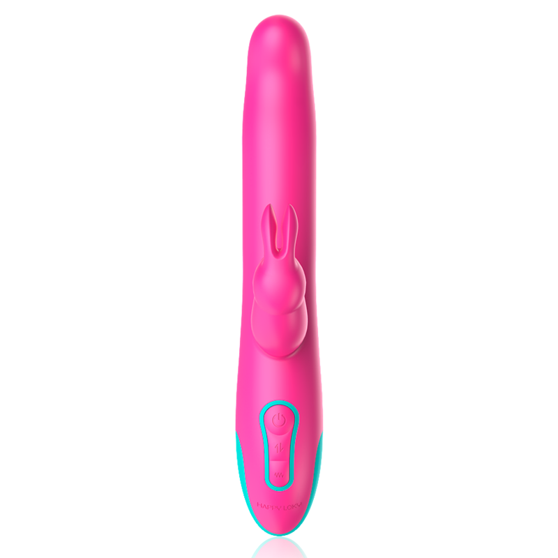 Vibromasseur rabbit rotatif double stimulation avec télécommande — HAPPY LOKY