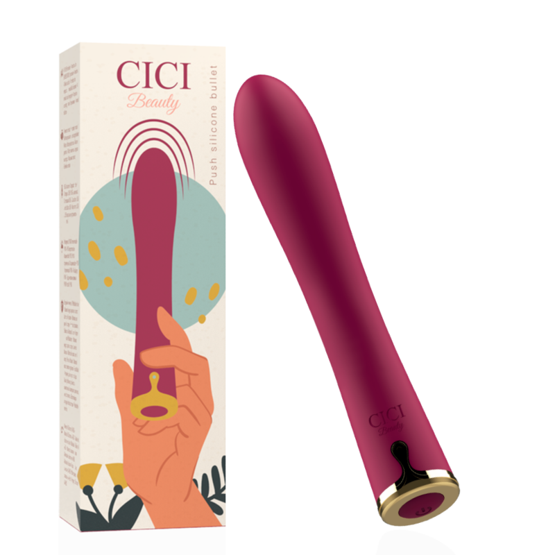 Bullet vibrant push premium en silicone — CICI BEAUTY
