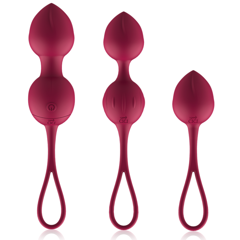 Ensemble de 3 perles de Kegel vibrantes télécommandées — CICI BEAUTY