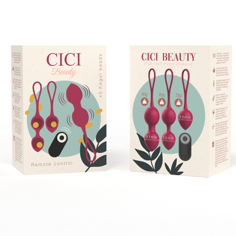 Ensemble de 3 perles de Kegel vibrantes télécommandées — CICI BEAUTY