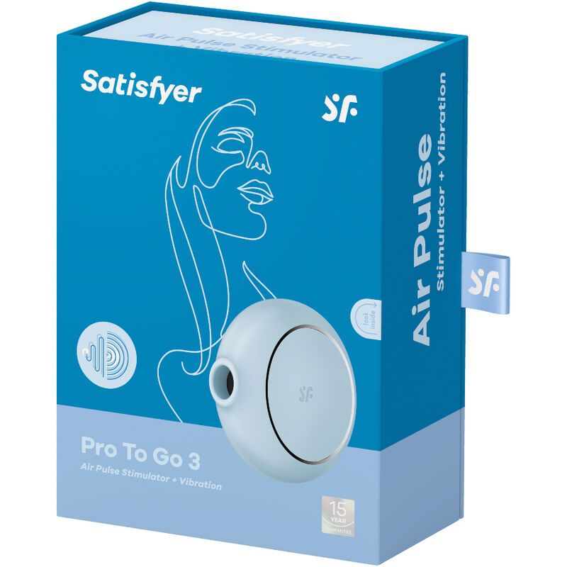 Stimulateur double air pulse et vibrations Pro To Go 3 — SATISFYER AIR PULSE